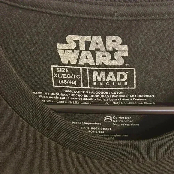 Men’s XL MAD Engine Star Wars the Mandalorian shirt this is the way Baby Yoda - Picture 3 of 4